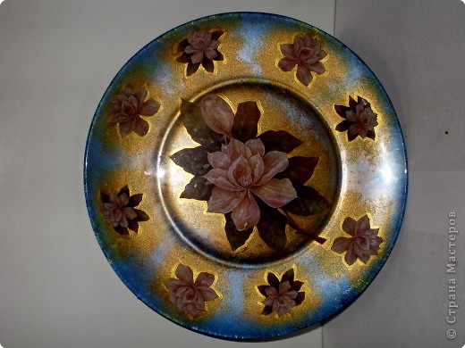 Декупаж: Тарелочка