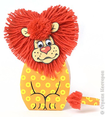 Сердечный лев ко дню Святого Валентина