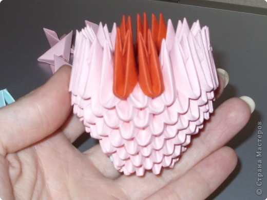 Мастер-класс,  Оригами модульное, : МК на изготовление попугайчика Бумага . Фото 18