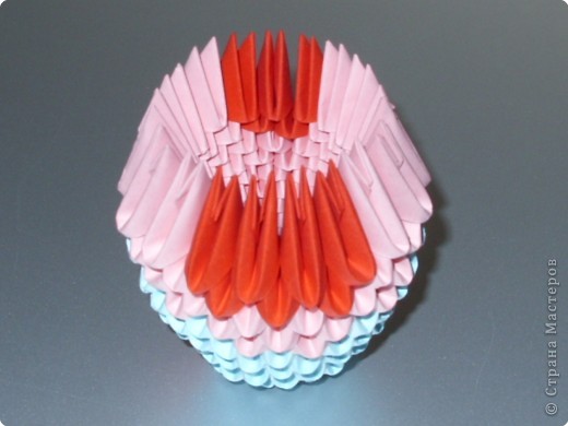 Мастер-класс,  Оригами модульное, : МК на изготовление попугайчика Бумага . Фото 20