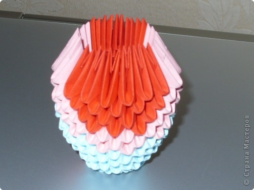 Мастер-класс,  Оригами модульное, : МК на изготовление попугайчика Бумага . Фото 22