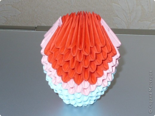 Мастер-класс,  Оригами модульное, : МК на изготовление попугайчика Бумага . Фото 26