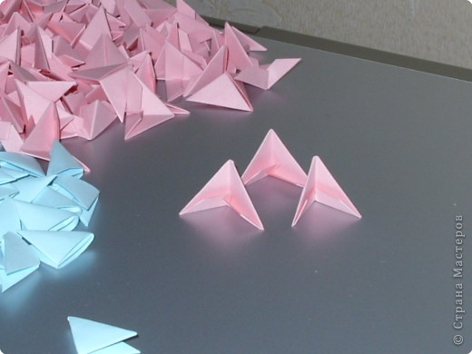 Мастер-класс,  Оригами модульное, : МК на изготовление попугайчика Бумага . Фото 3