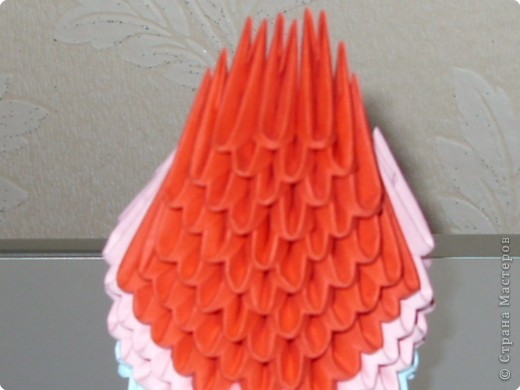 Мастер-класс,  Оригами модульное, : МК на изготовление попугайчика Бумага . Фото 31