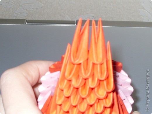 Мастер-класс,  Оригами модульное, : МК на изготовление попугайчика Бумага . Фото 35