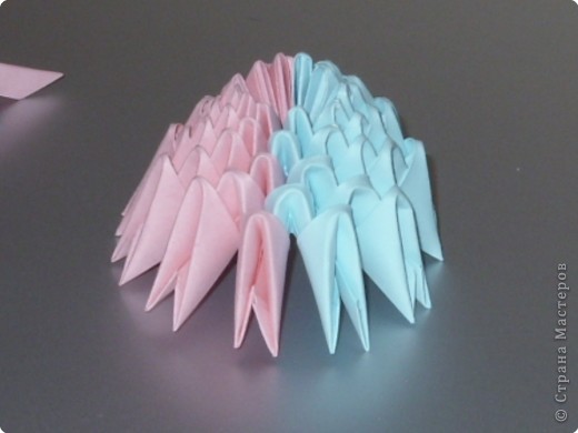 Мастер-класс,  Оригами модульное, : МК на изготовление попугайчика Бумага . Фото 8