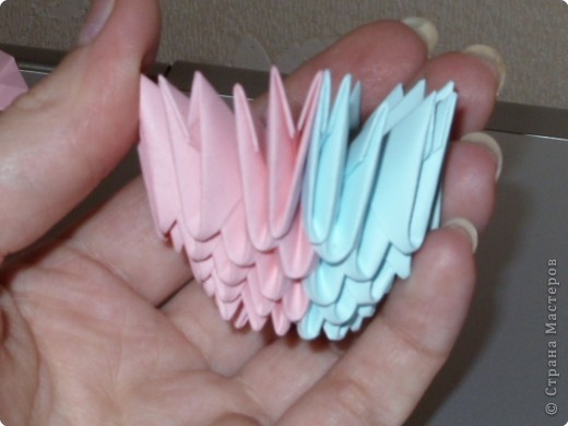Мастер-класс,  Оригами модульное, : МК на изготовление попугайчика Бумага . Фото 9