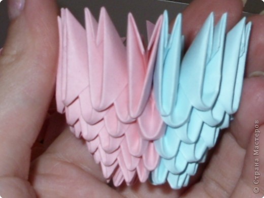 Мастер-класс,  Оригами модульное, : МК на изготовление попугайчика Бумага . Фото 10
