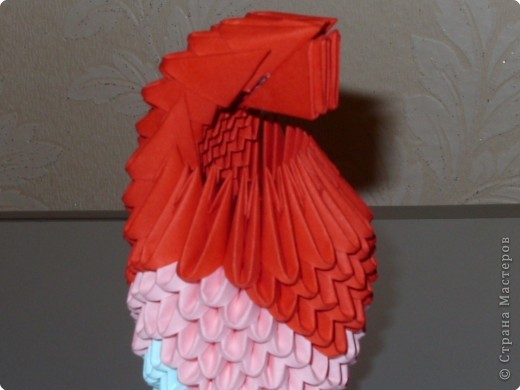 Мастер-класс,  Оригами модульное, : МК на изготовление попугайчика Бумага . Фото 43
