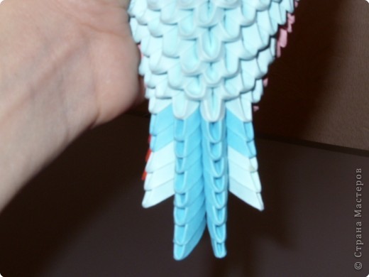 Мастер-класс,  Оригами модульное, : МК на изготовление попугайчика Бумага . Фото 50