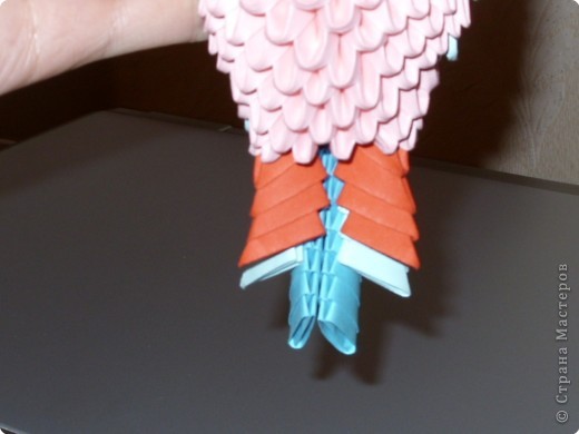 Мастер-класс,  Оригами модульное, : МК на изготовление попугайчика Бумага . Фото 51