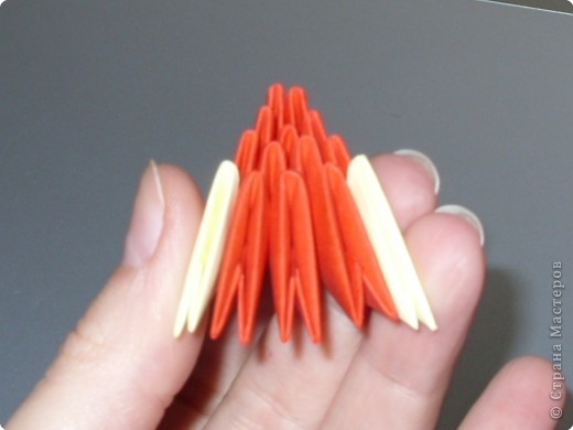 Мастер-класс,  Оригами модульное, : МК на изготовление попугайчика Бумага . Фото 55