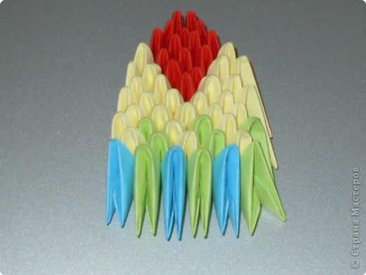 Мастер-класс,  Оригами модульное, : МК на изготовление попугайчика Бумага . Фото 63