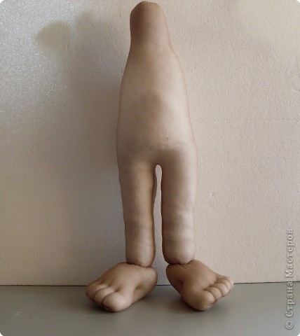 Скульптура: Делаем куклу. Оформляем ножки..... Фото 1
