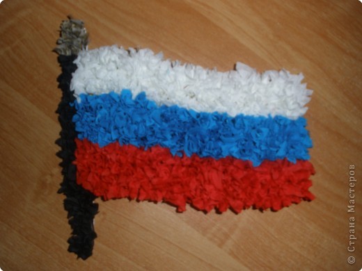 поделки российский флаг