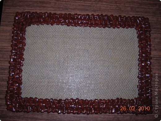 Плетение: Обещанный МК по плетению рамки из газеты.