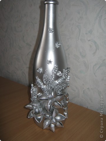 Декор предметов: І-вариант декорирования бутылок. Фото 2