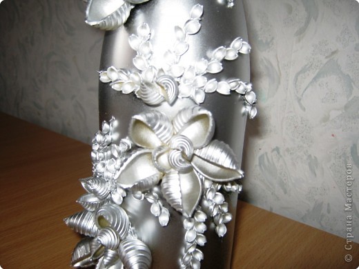 Декор предметов: І-вариант декорирования бутылок. Фото 5