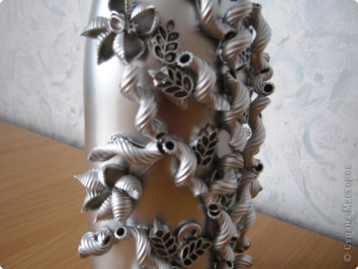 Декор предметов: І-вариант декорирования бутылок. Фото 7