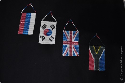 схема плетения флага из бисера