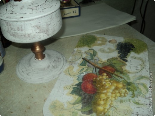 Мастер-класс Декупаж: Мастер-класс декупаж керосиновой лампы Салфетки. Фото 4