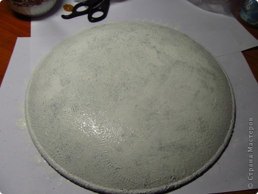 Мастер-класс Декупаж, Роспись: Пробный мастер-класс "Тарелка с Сантой" :)) Стекло Новый год. Фото 16