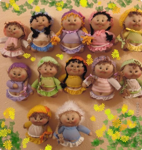  Куклы, Мастер-класс Шитьё: Радужные пупсы Капрон, Тесьма. Фото 1