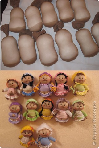  Куклы, Мастер-класс Шитьё: Радужные пупсы Капрон, Тесьма. Фото 60