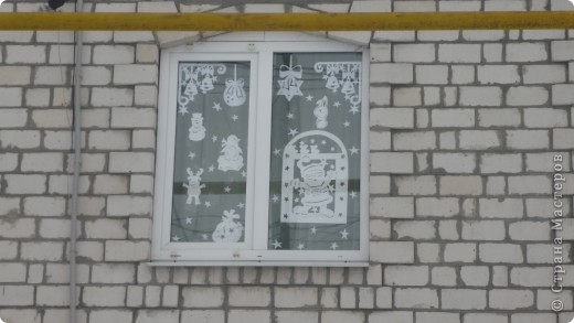 Новогодние шаблоны на окна