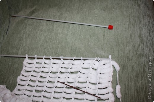  Мастер-класс Вязание: Способ скоростного вязания из пряжи с помпончиками :) Пряжа. Фото 2