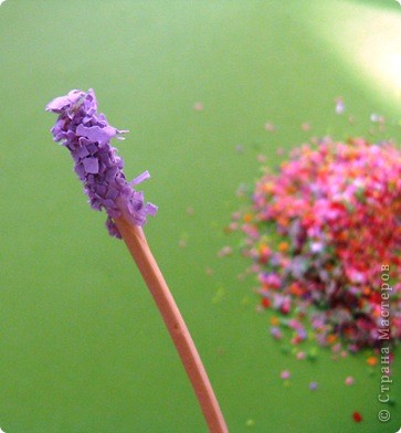 Мастер-класс, Открытка,  Ассамбляж, : ЛАВАНДА, ГОРНАЯ ЛАВАНДА...(МК FLOWER SOFT) Бумага, Бусинки, Кружево, Ленты День рождения, . Фото 17