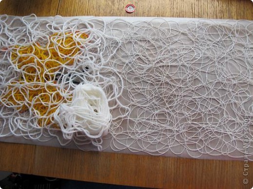 Cloakroom, Master Class Knitting, Sewing: Scarf in technology Krazy Wool Paper, Threads.  Photo 7