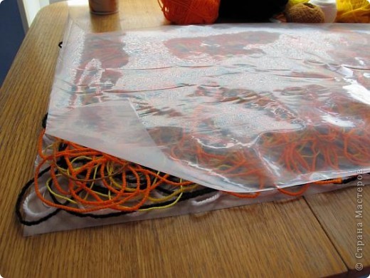 Cloakroom, Master Class Knitting, Sewing: Scarf in technology Krazy Wool Paper, Threads.  Photo 10