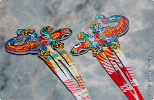 Мастер-класс: polyshrink - новый материал для поделок. ЗАКОЛКИ. Фото 8