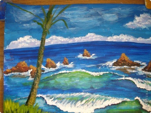 Морская зарисовка с пальмой.Специально для Натальи и её сынули.. Фото 24