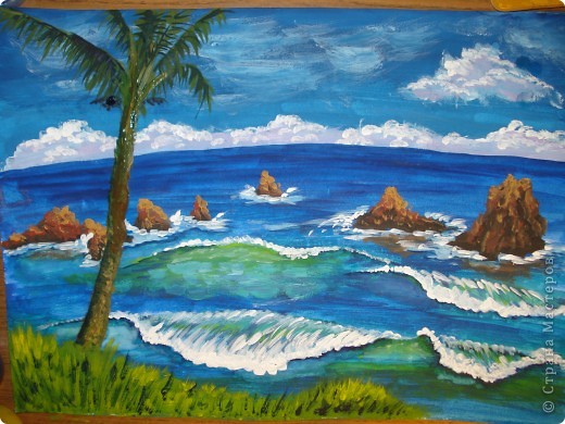 Морская зарисовка с пальмой.Специально для Натальи и её сынули.. Фото 25