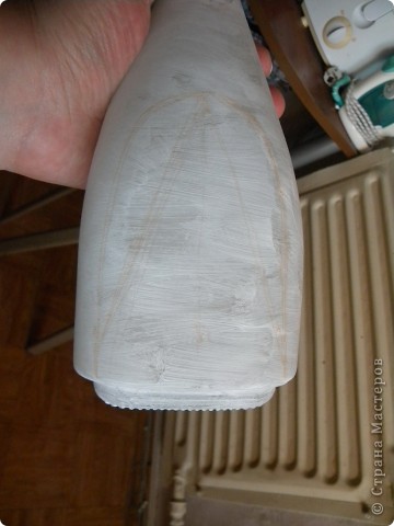 Мастер-класс Декупаж, Роспись: Бутылочка Бутылки стеклянные, Краска, Салфетки. Фото 6