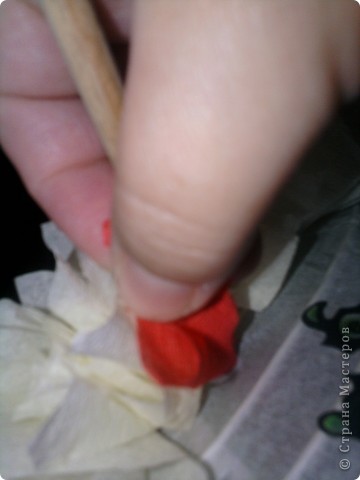 Интерьер, Мастер-класс Аппликация: Люстра Салфетки. Фото 5