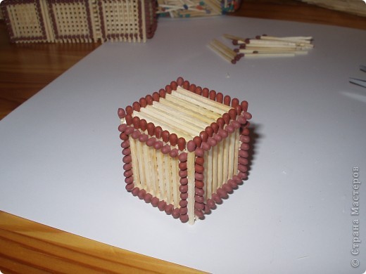  Мастер-класс Моделирование: Как быстро и легко собрать кубик из спичек Спички. Фото 1