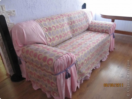 Интерьер Шитьё: накидка на диван Ткань Дебют. Фото 3