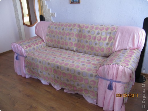 Интерьер Шитьё: накидка на диван Ткань Дебют. Фото 1