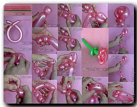 Мастер-класс из шариков колбасок