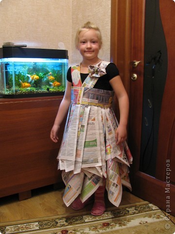 платья из газет инструкция