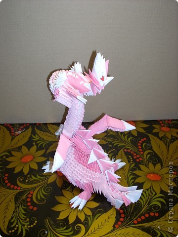  Мастер-класс Оригами модульное: Динозаврик Бумага Новый год. Фото 27