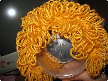  Мастер-класс Вязание: МК по созданию волос для кукол Нитки Дебют. Фото 11