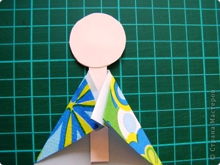  Куклы, Мастер-класс Моделирование: Как сделать бумажную японскую куколку  Бумага. Фото 7