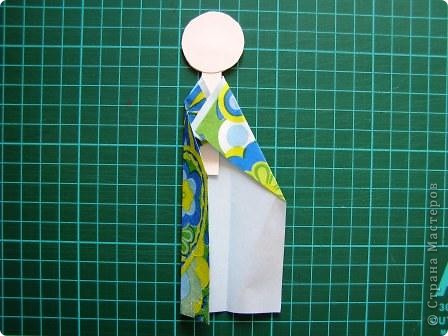  Куклы, Мастер-класс Моделирование: Как сделать бумажную японскую куколку  Бумага. Фото 8