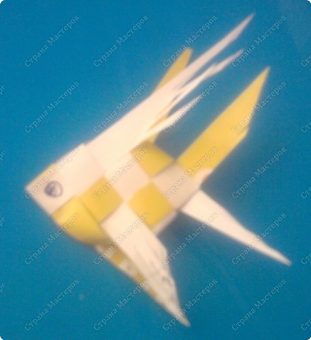  Мастер-класс, Поделка, изделие Плетение: Рыбка моя золотая. МК. Береста, Бумага, Материал бросовый, Бумажные полосы. Фото 18