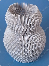 Снеговик модульное оригами