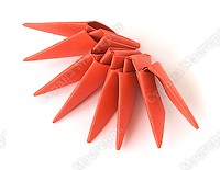 Клубника модульное оригами